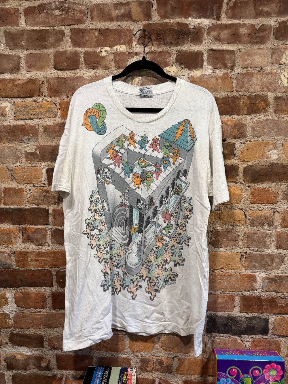 1993 LIQUID BLUE GRATEFUL DEAD MC ESCHER T-SHIRT - Picture 3 of 8